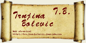 Trnjina Bolević vizit kartica